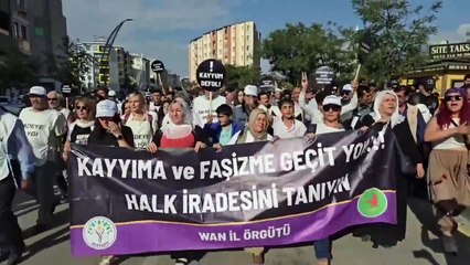 Van'dan Hakkari'ye 'İradeye Saygı Yürüyüşü' başladı