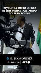 Detienen a jefe de unidad de élite militar por fallido golpe en Bolivia