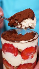 Tiramisu crémeux à la fraise ! #Dailycuisine #Dessert