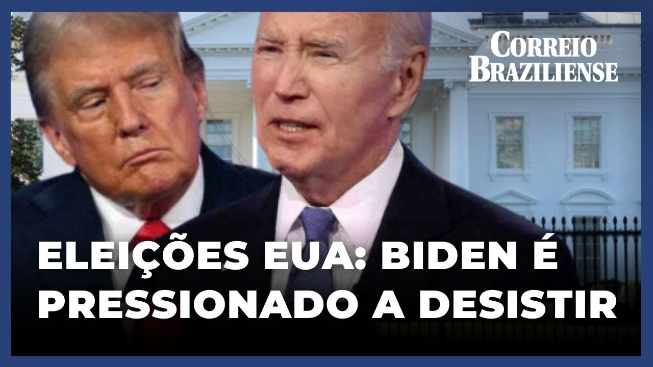 ALIADOS DEMOCRATAS E PESQUISAS PRESSIONAM BIDEN A DESISTIR DAS ELEIÇÕES