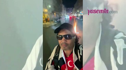 Killa Hakan'dan olay olan kutlama! Çeyrek final sevincini sokaklara böyle taşıdı