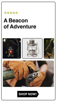 Vintage Windproof Kerosene Railroad Lantern for Outdoor Adventures