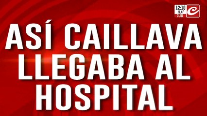 Así llegaba María Caillava al hospital horas después de la desaparición de Loan