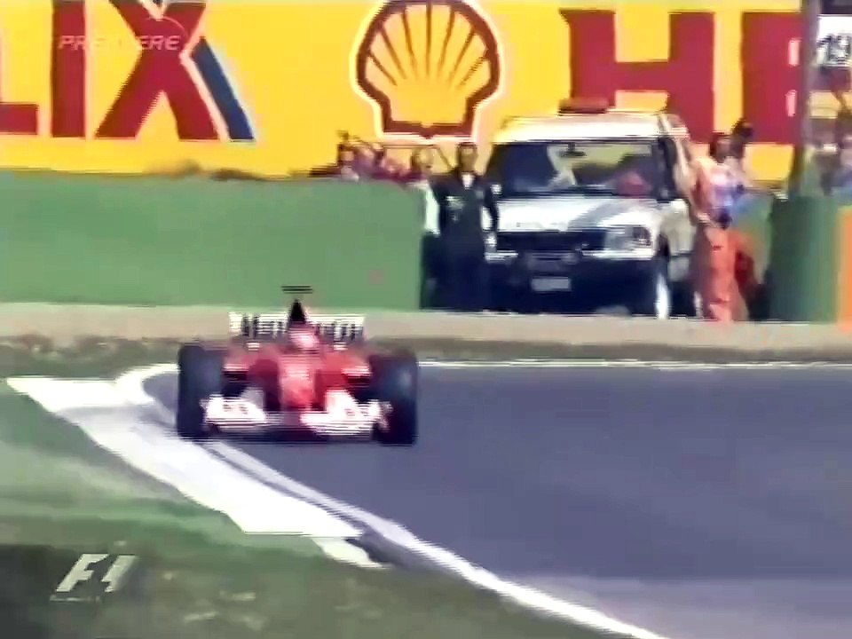 F1 – Michael Schumacher (Ferrari V10) lap in qualifying – Imola 2003