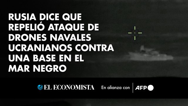 Rusia dice que repelió ataque de drones navales ucranianos contra una base en el Mar Negro