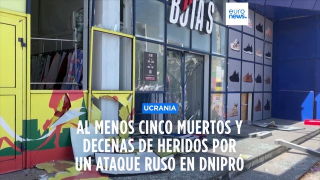 Un ataque con misiles rusos sobre la ciudad ucraniana de Dnipró causa al menos cinco muertos