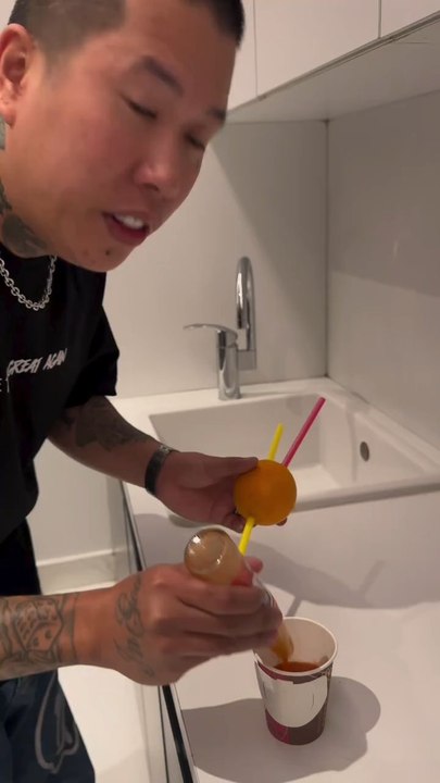 Red chili juce prank