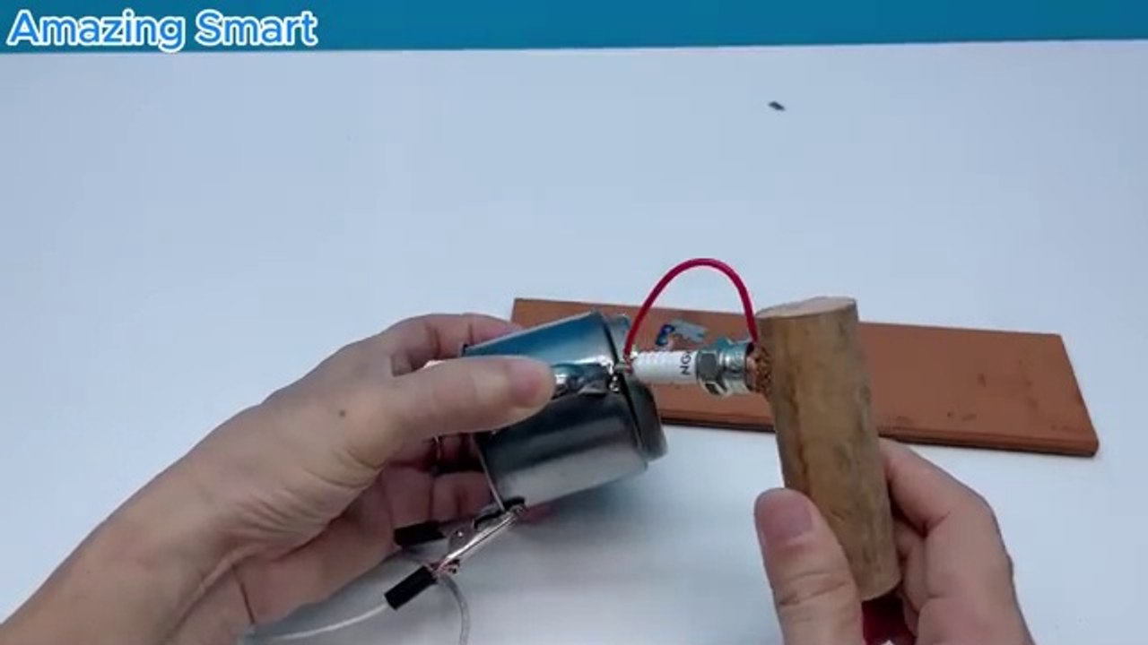 You make it spark plug welding machine at home