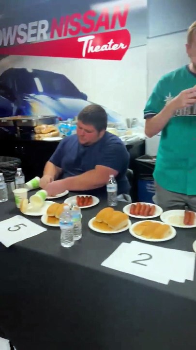 93.7 The Fan 1st annual hot dog eating contest