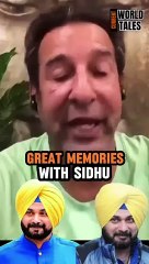 Waseem akram Shared Story with Navjot Singh Sidhu