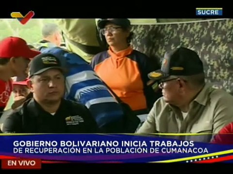 Min. Ildemaro Villarroel informó que más de 7 mil viviendas fueron afectadas en Cumanacoa