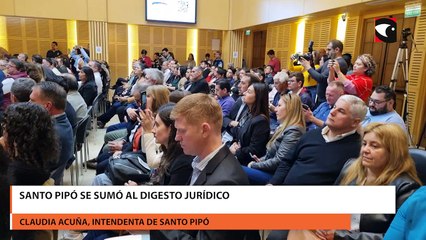 Santo Pipó se sumó al Digesto Jurídico