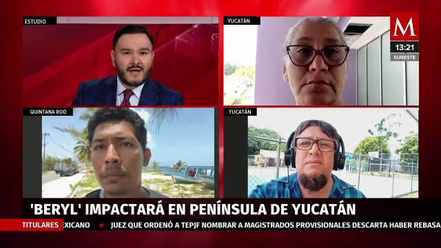 Autoridades activan alerta amarilla por Huracán 'Beryl' en Quintana Roo