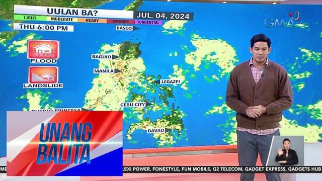 Malaking bahagi ng bansa, makararanas ng pag-uulan ngayong araw - Weather update today as of 6:08 a.m. (July 4, 2024) | Unang Balita