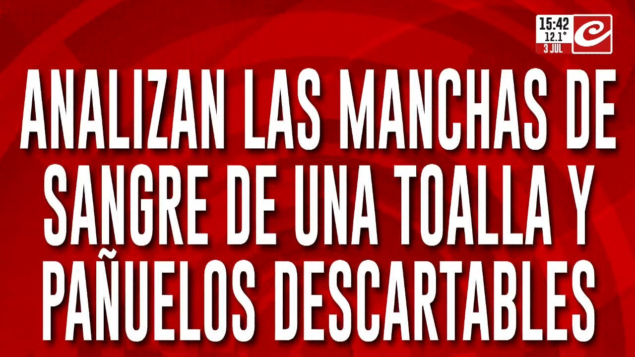 Caso Loan: fotos exclusivas de las manchas de sangre de una toalla