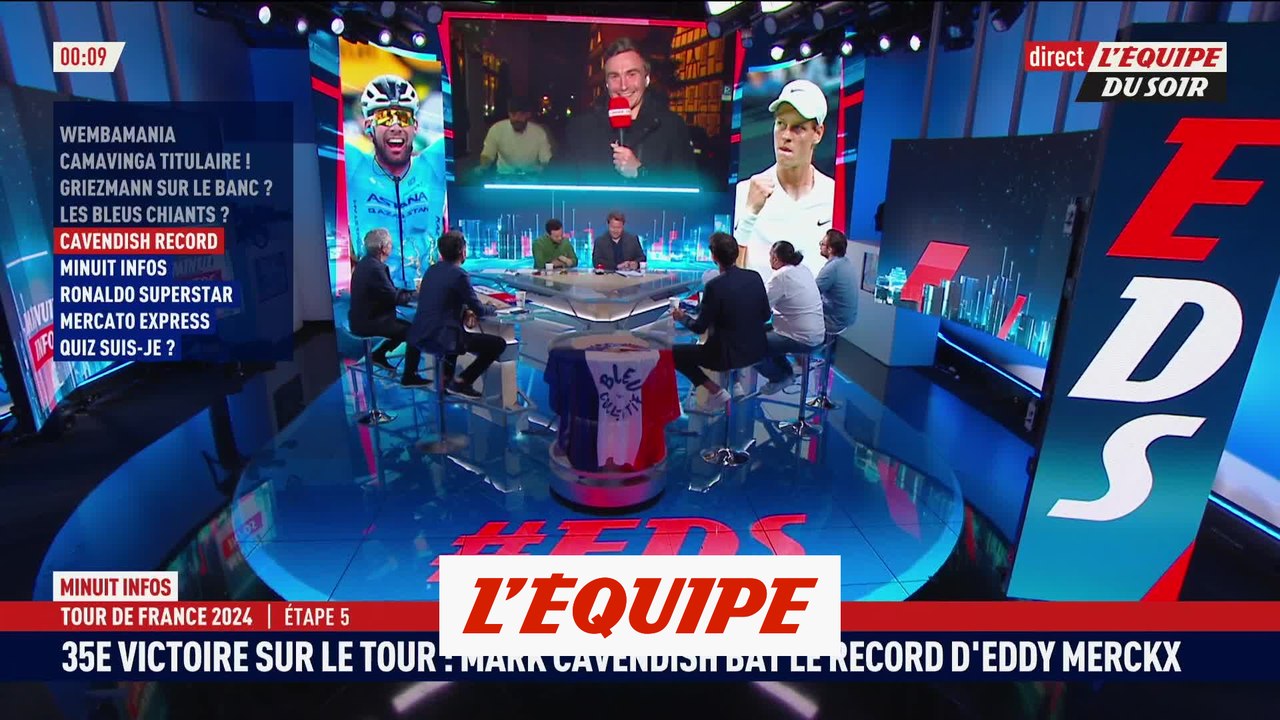 Cavendish bat le record de Merckx en s'imposant pour la 35e fois - Cyclisme - Tour de France