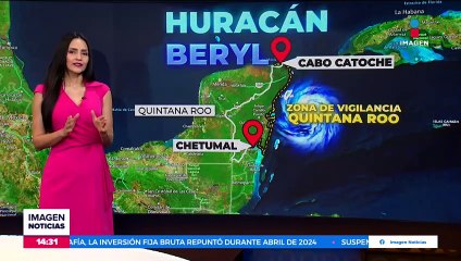 Este será el impacto del huracán “Beryl” por México