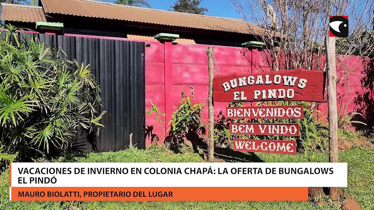 Vacaciones de invierno en Colonia Chapá la oferta de bungalows El Pindó
