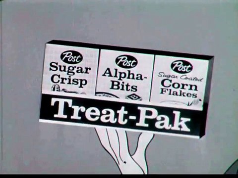 1960s Alvin Chipmunks Post cereal animated TV commercial