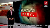 Evacuan a familias de zonas vulnerables en Quintana Roo por paso del huracán 'Beryl'