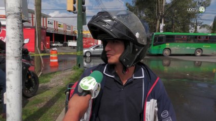 Tromba abre socavón de dos metros en Avenida Adolfo Horn