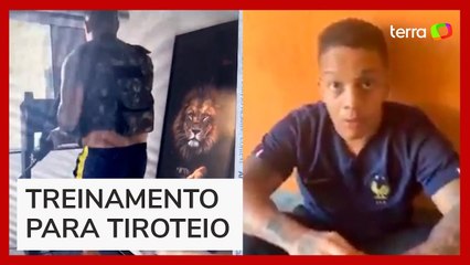 Chefe do tráfico preso no Rio treinava com fuzil e colete em esteira