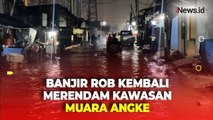 Banjir Rob Rendam Kawasan Muara Angke Jakarta Utara, Aktivitas Warga Terganggu