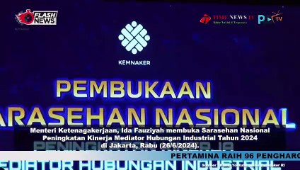 Menaker Ida Buka Sarasehan Nasional Peningkatan Kinerja Mediator Hubungan Industrial 2024