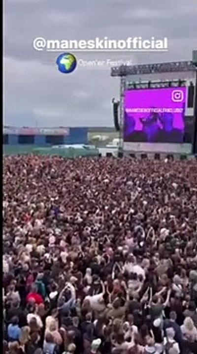 Maneskin: l'incredibile colpo d'occhio della marea umana all'Open 'er Festival in Polonia