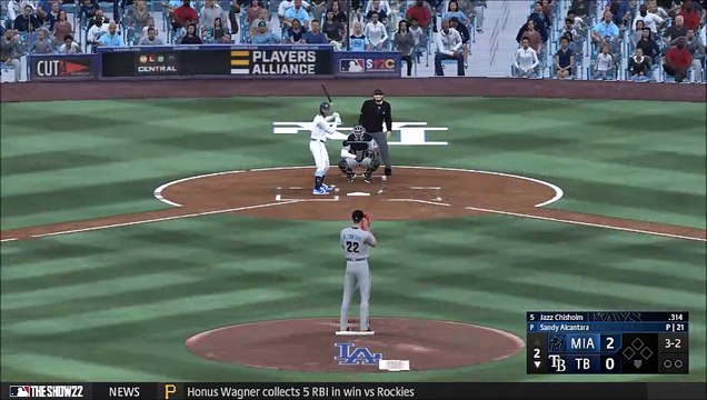 HOFBL Season 2: Rays @ Marlins (5/25) Giancarlo Stanton hits 3 homeruns vs Rays