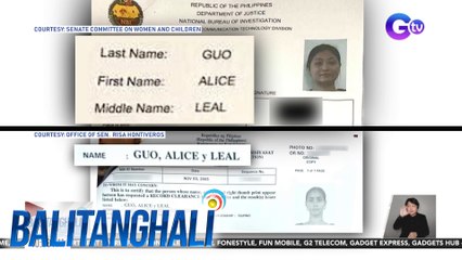 NBI, may alok na P50,000 pabuya para matunton ang "Alice Leal Guo" na taga-Quezon City | Balitanghali