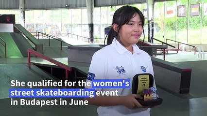 12-year-old Thai skateboarder gears up for Olympic debut