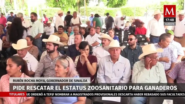 Rubén Rocha Moya encabezó el programa que garantiza el alimento para el ganado en Sinaloa