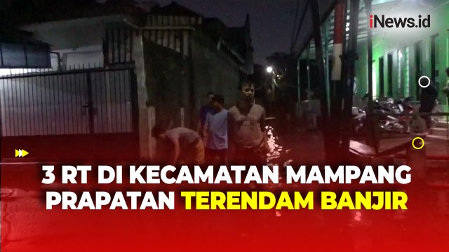 Jakarta Dilanda Hujan Deras dan Angin Kencang, 3 RT di Kecamatan Mampang Prapatan Terendam Banjir
