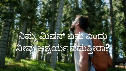 ನಿಮ್ಮ ಮಿಷನ್ ಏನು ಎಂದು ನೀವು ಆಶ್ಚರ್ಯ ಪಡುತ್ತೀರಾ