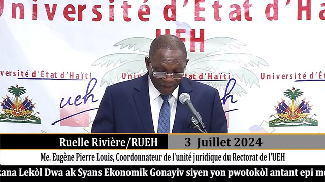 Rektora UEH siyen ak Dekana Lekòl Dwa ak Syans Ekonomik Gonayiv yon pwotokòl antant.