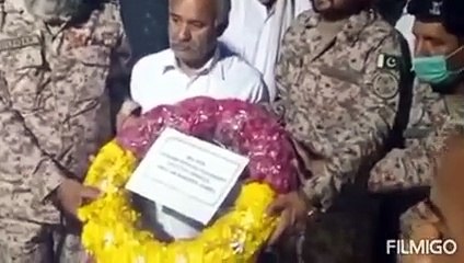 Rangers Inspector Irafan Laid to Rest with Full Military Protcol