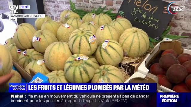 Les fruits et légumes de saison boudés par les consommateurs à cause de la météo