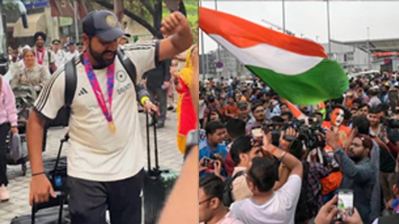 Team India Return Home : Grand Welcome After T20 World Cup Win, Rohit Sharma Dance & Celebration