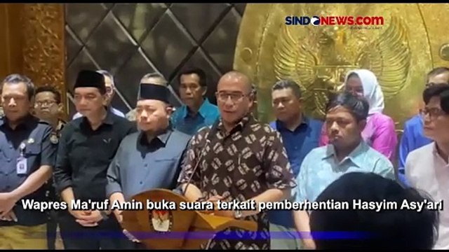 Respons Wapres Ma'ruf Amin soal Putusan DKPP Berhentikan Ketua KPU Hasyim Asy'ari
