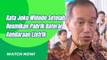 Ini Yang Dikatakan Jokowi Indonesia Miliki Pabrik Baterai Kendaraan Listrik Terbesar di ASEAN