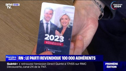 Le Rassemblement national indique avoir franchi les 100.000 adhérents