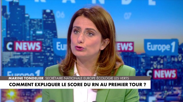 Marine Tondelier : «Aucune voix ne doit manquer dimanche pour que Jordan Bardella ne devienne pas Premier ministre»