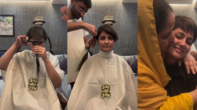 Hina Khan B-reast Cancer: Hair Cut After Chemotherapy Mother Emotional, Public Reaction...