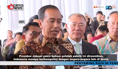 Pernyataan Jokowi Usai Resmikan Pabrik Baterai Mobil Listrik Terbesar di Asia Tenggara