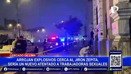 Download Video: Cercado de Lima: detonación de artefacto explosivo dejó daños materiales en local