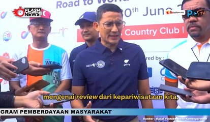 Dukung Sport Tourism Sandiaga Uno Buka Turnamen Batam Golf Challenge