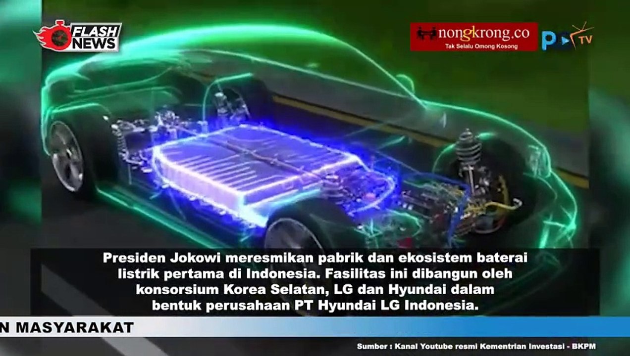 Jokowi Resmikan Pabrik Baterai Mobil Listrik Terbesar di Asia Tenggara