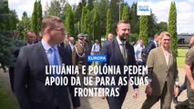 Polónia e Lituânia apelam ao apoio da UE e da NATO para defender as suas fronteiras