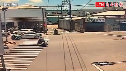 彰化警員追查自殺案途中遭車輛撞飛，警車起火🔥